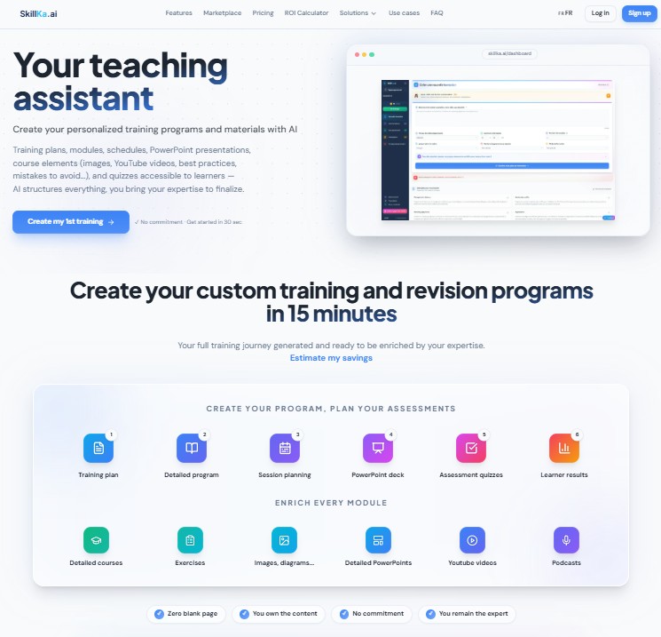 SkillKa.ai — Create your professional training programs with AI